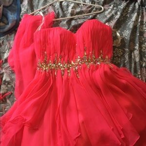 homecoming dress,strapless size 6